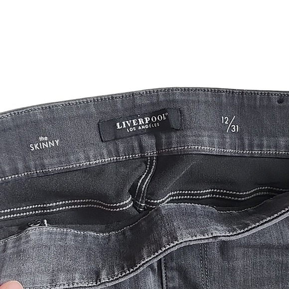 Liverpool Los Angeles (the skinny) Black Stretch Jeans Sz 12x29 - Picture 5 of 7